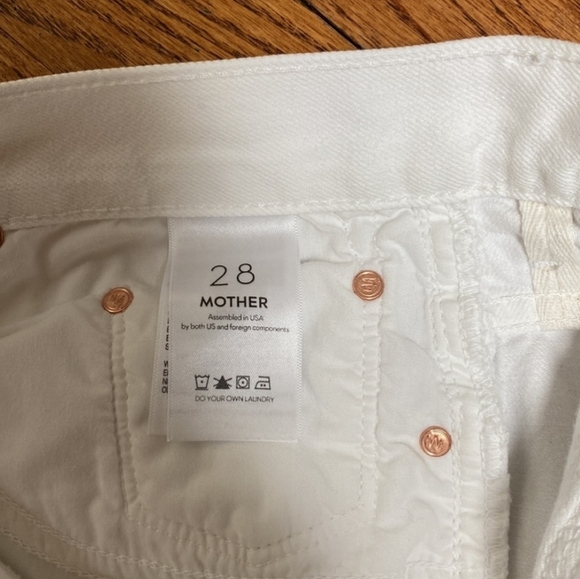 Mother Distressed Jeans Size 28 100%Cotton - Picture 4 of 6